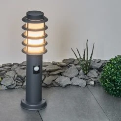 Hofstein Tunes Wegeleuchte Anthrazit, 1-flammig, Bewegungsmelder -Außenleuchten Verkaufe tunes wegeleuchte h3546574 11