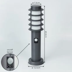 Hofstein Tunes Wegeleuchte Anthrazit, 1-flammig, Bewegungsmelder -Außenleuchten Verkaufe tunes wegeleuchte h3546574 4
