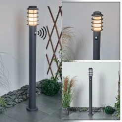 Hofstein Tunes Wegeleuchte Anthrazit, 1-flammig, Bewegungsmelder