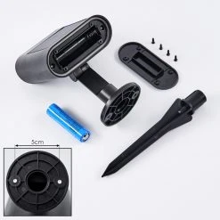 Hofstein Usmagama Solarwandleuchte LED Schwarz, 1-flammig, Bewegungsmelder -Außenleuchten Verkaufe usmagama solarwandleuchte h3651162 4