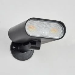 Hofstein Usmagama Solarwandleuchte LED Schwarz, 1-flammig, Bewegungsmelder -Außenleuchten Verkaufe usmagama solarwandleuchte h3651162 7