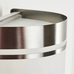 Hofstein Visnum Au&szlig;enwandleuchte Nickel-Matt, Wei&szlig;, 1-flammig, Bewegungsmelder -Außenleuchten Verkaufe visnum aussenwandleuchte h3430576 2