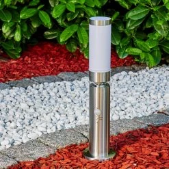 Hofstein Walise Au&szlig;ensockelleuchte Edelstahl, 1-flammig, Bewegungsmelder -Außenleuchten Verkaufe walise aussensockelleuchte h3302002 do1 5