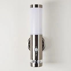 Hofstein Walise Au&szlig;enwandleuchte Edelstahl, 1-flammig, Bewegungsmelder -Außenleuchten Verkaufe walise aussenwandleuchte h3299562 do1 13