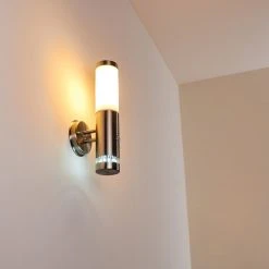 Hofstein Walise Au&szlig;enwandleuchte Edelstahl, 1-flammig, Bewegungsmelder -Außenleuchten Verkaufe walise aussenwandleuchte h3299562 do1 15