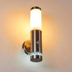 Hofstein Walise Au&szlig;enwandleuchte Edelstahl, 1-flammig, Bewegungsmelder -Außenleuchten Verkaufe walise aussenwandleuchte h3299562 do1 18