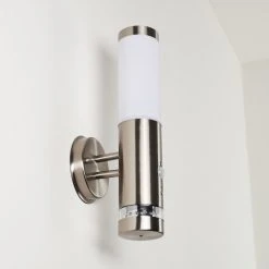 Hofstein Walise Au&szlig;enwandleuchte Edelstahl, 1-flammig, Bewegungsmelder -Außenleuchten Verkaufe walise aussenwandleuchte h3299562 do1 20