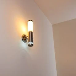 Hofstein Walise Au&szlig;enwandleuchte Edelstahl, 1-flammig, Bewegungsmelder -Außenleuchten Verkaufe walise aussenwandleuchte h3299562 do1 9