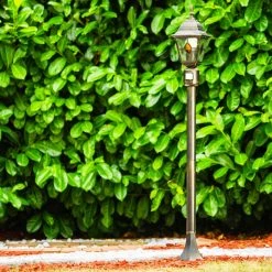 Hofstein Wegeleuchte Antibes Braun, Gold, 1-flammig, Bewegungsmelder -Außenleuchten Verkaufe wegeleuchte antibes h169149 7