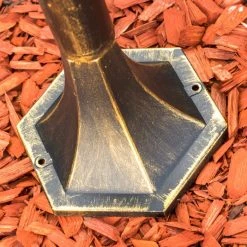 Hofstein Wegeleuchte BORKAN Braun, Gold, 1-flammig, Bewegungsmelder -Außenleuchten Verkaufe wegeleuchte borkan h3021361 do3 11