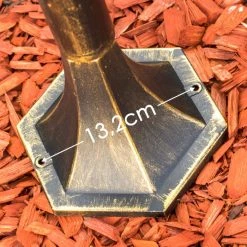 Hofstein Wegeleuchte BORKAN Braun, Gold, 1-flammig, Bewegungsmelder -Außenleuchten Verkaufe wegeleuchte borkan h3021361 do3 8