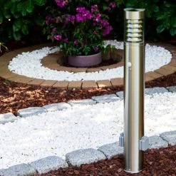 Hofstein Wegeleuchte Dakar Edelstahl, 1-flammig, Bewegungsmelder -Außenleuchten Verkaufe wegeleuchte dakar h168036 2