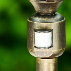 Hofstein Wegeleuchte Ribadeo Schwarz-Gold, 1-flammig, Bewegungsmelder -Außenleuchten Verkaufe wegeleuchte ribadeo h169187 4