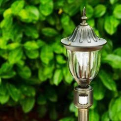 Hofstein Wegeleuchte Ribadeo Schwarz-Gold, 1-flammig, Bewegungsmelder -Außenleuchten Verkaufe wegeleuchte ribadeo h169187 6