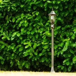 Hofstein Wegeleuchte Ribadeo Schwarz-Gold, 1-flammig, Bewegungsmelder -Außenleuchten Verkaufe wegeleuchte ribadeo h169187 8