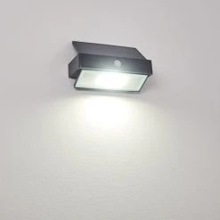 Hofstein Wiborg Solar-Au&szlig;enwandleuchte LED Anthrazit, 1-flammig, Bewegungsmelder -Außenleuchten Verkaufe wiborg solar aussenwandleuchte h3270899 do1 11